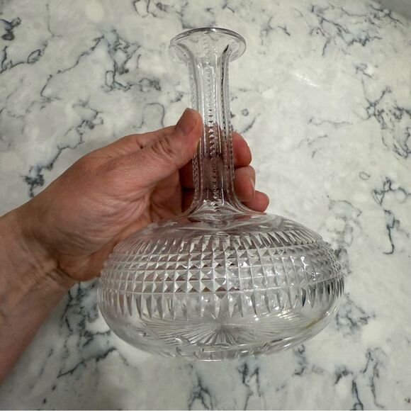 Elegant Clear Glass Vase "baccarat style" - Picture 3 of 11
